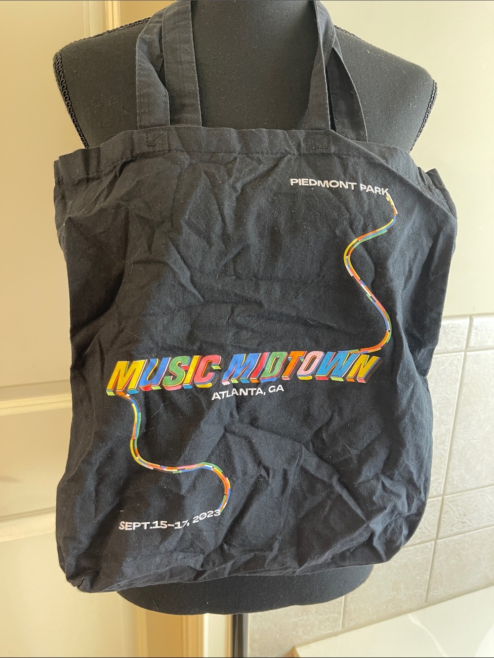 2023 Music Midtown Black Tote Bag